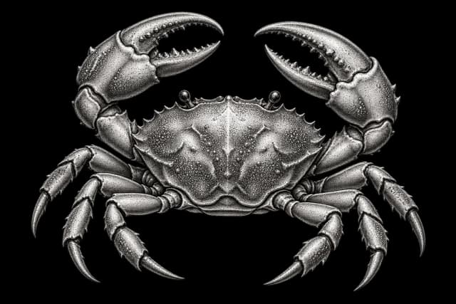 Archival illustration of Cancer, the Western zodiac sign