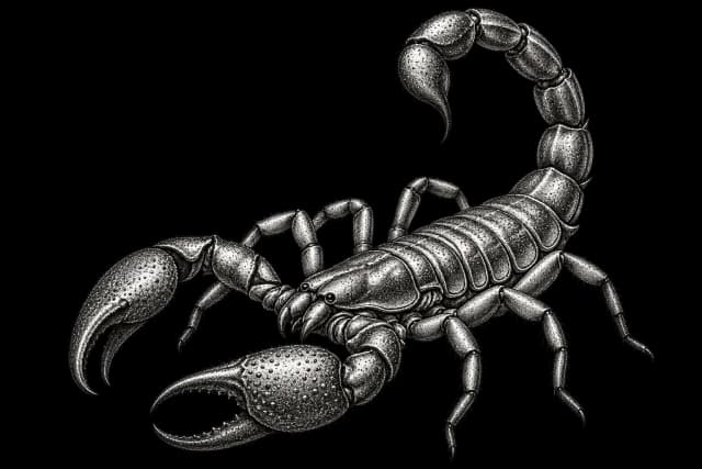 Archival illustration of Scorpio, the Western zodiac sign