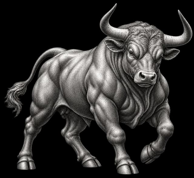 Archival illustration of Taurus, the Western zodiac sign